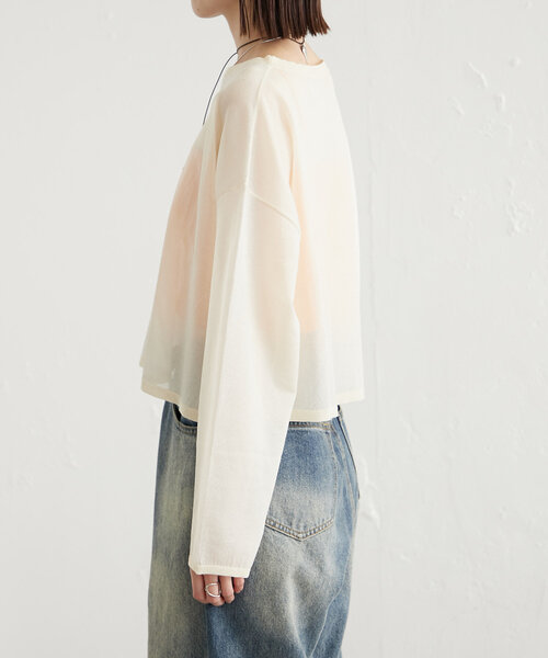 mystic（ミスティック）の「newシアーニットプルオーバー（ニット/セーター・レディース・レッド/ブルー/グリーン/アイボリー・FREE）」の22枚目の写真