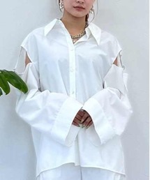 HARE | ベルトカットアウトシャツ(HARE)(シャツ/ブラウス)