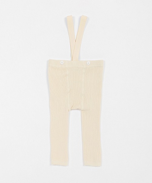 petit main（プティマイン）の「Vストラップレギンス（レギンス/スパッツ・キッズ・チャコール/ベージュ/アイボリー・80ｃｍ/70cm）」の2枚目の写真