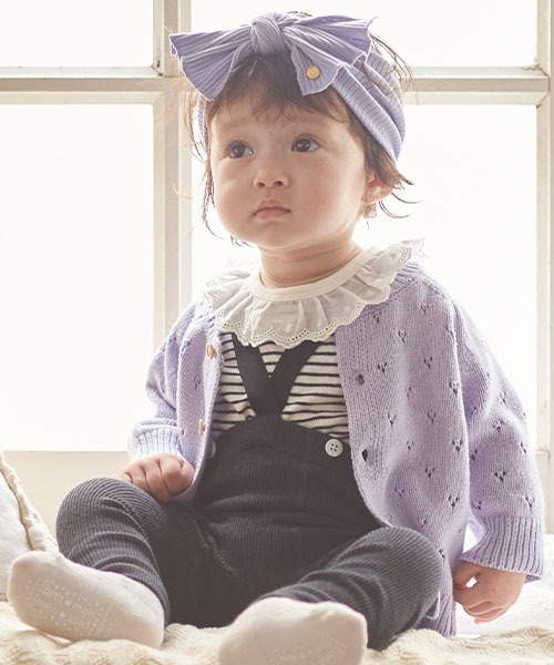 petit main（プティマイン）の「Vストラップレギンス（レギンス/スパッツ・キッズ・チャコール/ベージュ/アイボリー・80ｃｍ/70cm）」の11枚目の写真