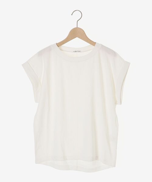 le.coeur blanc（ルクールブラン）の「ロールアップスリーブTシャツ（Tシャツ/カットソー・レディース・サックスブルー/オフホワイト/ピンク/ホワイト系その他/ダークグレー・38）」の14枚目の写真