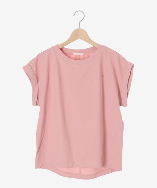 le.coeur blanc（ルクールブラン）の「ロールアップスリーブTシャツ（Tシャツ/カットソー・レディース・サックスブルー/オフホワイト/ピンク/ホワイト系その他/ダークグレー・38）」の21枚目の写真