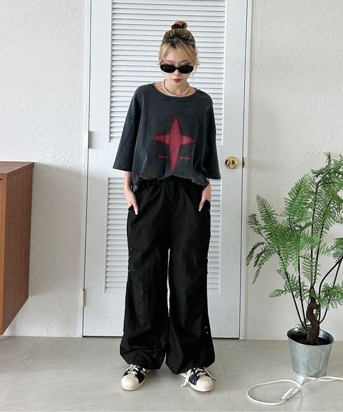 sedacle(セダクル)の「スタッズサイドタックナイロンパンツ【SETUP着用可能】(その他パンツ・メンズ・グレー/オフホワイト/ブラック・SMALL/MEDIUM/LARGE)」の10枚目の写真