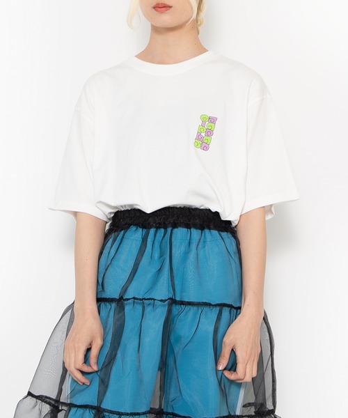 PUNYUS(プニュズ)の「わたしたちJAPAN girls Tシャツ(Tシャツ/カットソー・レディース・ホワイト/ブラック/ライトパープル・1/2/4/3)」の9枚目の写真