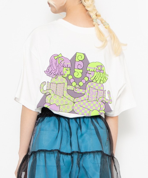 PUNYUS(プニュズ)の「わたしたちJAPAN girls Tシャツ(Tシャツ/カットソー・レディース・ホワイト/ブラック/ライトパープル・1/2/4/3)」の11枚目の写真