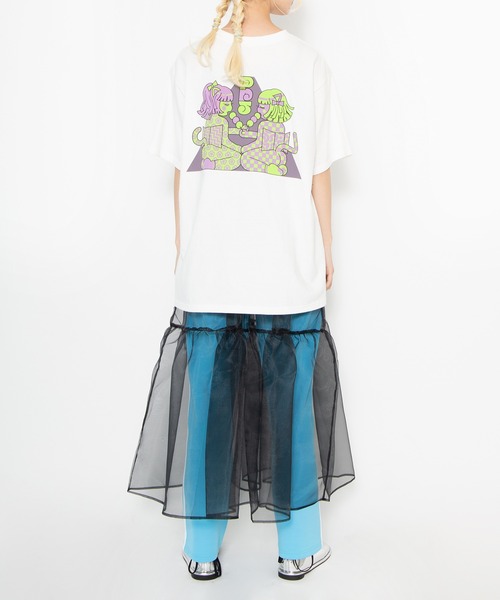 PUNYUS(プニュズ)の「わたしたちJAPAN girls Tシャツ(Tシャツ/カットソー・レディース・ホワイト/ブラック/ライトパープル・1/2/4/3)」の13枚目の写真