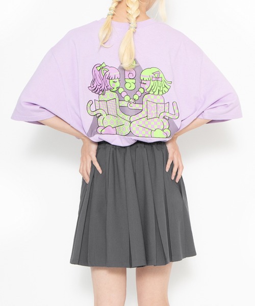 PUNYUS(プニュズ)の「わたしたちJAPAN girls Tシャツ(Tシャツ/カットソー・レディース・ホワイト/ブラック/ライトパープル・1/2/4/3)」の16枚目の写真
