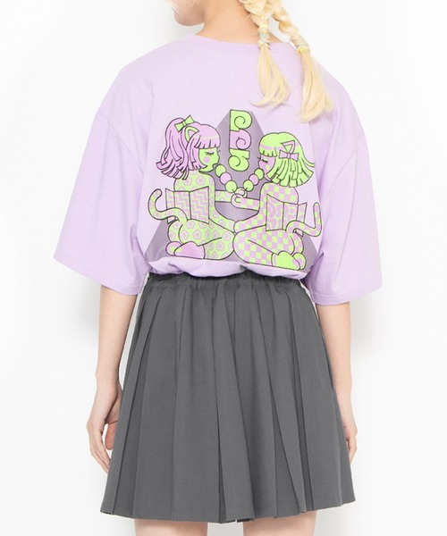 PUNYUS(プニュズ)の「わたしたちJAPAN girls Tシャツ(Tシャツ/カットソー・レディース・ホワイト/ブラック/ライトパープル・1/2/4/3)」の17枚目の写真