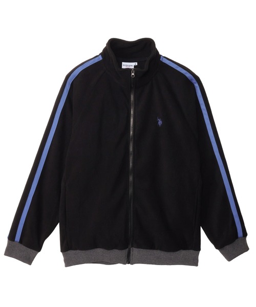 【US POLO ASSN track jacket　ベロア　ブルー　古着】 U.S. POLO ASSN.（ユーエスポロアッスン）の「U.S. POLO ASSN
