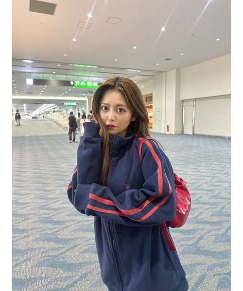 U.S. POLO ASSN.(ユーエスポロアッスン)の「Ada. / U.S. POLO ASSN.ユーエスポロアッスン ラインデザインフリーストラックジャケット(ブルゾン・レディース・ブラック/ベージュ/ネイビー/グレー/カーキ/アイボリー・M/L/S)」の20枚目の写真