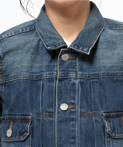 CIAOPANIC（チャオパニック）の「【Ciaopanic】　Gジャン（デニムジャケット・レディース・インディゴブルー/ブルー・FREE）」の6枚目の写真