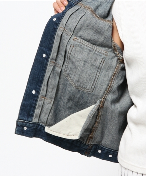 CIAOPANIC（チャオパニック）の「【Ciaopanic】　Gジャン（デニムジャケット・レディース・インディゴブルー/ブルー・FREE）」の11枚目の写真