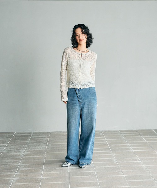LEPSIM(レプシィム)の「【FOR I SERIES】アシメワイドデニムパンツ 132471(デニムパンツ・レディース・ブルー/ダークグレー・MEDIUM/SMALL)」の21枚目の写真