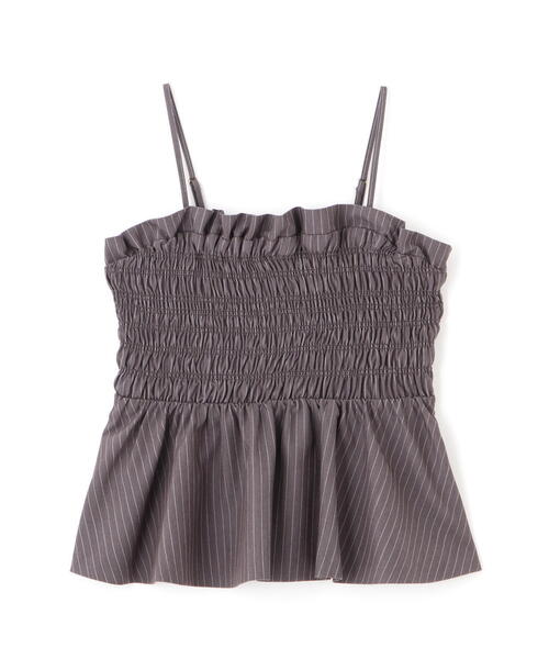PROPORTION BODY DRESSING(プロポーションボディドレッシング)の「シャーリングビスチェ / 1214210809(シャツ/ブラウス・レディース・ダークグレー/パープル/ベージュ・SMALL/MEDIUM)」の4枚目の写真