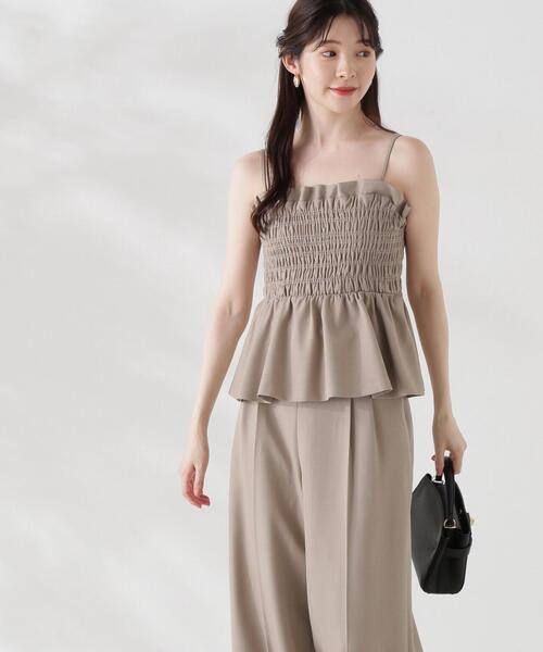 PROPORTION BODY DRESSING(プロポーションボディドレッシング)の「シャーリングビスチェ / 1214210809(シャツ/ブラウス・レディース・ダークグレー/パープル/ベージュ・SMALL/MEDIUM)」の19枚目の写真