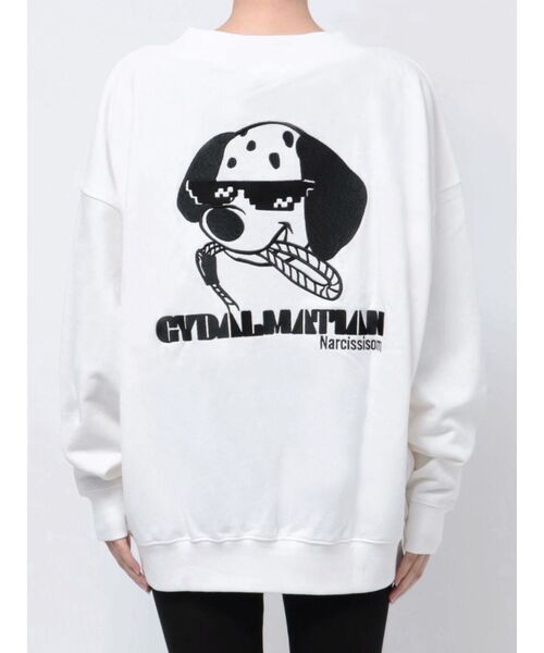 GYDA(ジェイダ)の「GYDALMATIAN Vネックスウェットトップス(スウェット・レディース・ピンク/チャコールグレー/オフホワイト・FREE)」の20枚目の写真