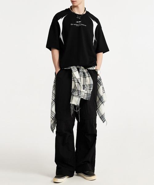 aimoha(アイモハ)の「aimoha outdoor ユニセックス オーバーサイズ コットン 半袖 Tシャツ (SS)(Tシャツ/カットソー・レディース・ブラック/ホワイト・MEDIUM/LARGE/X-LARGE)」の8枚目の写真