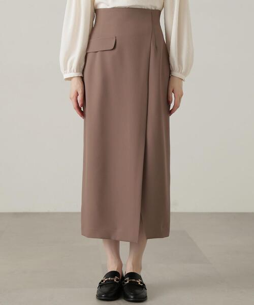 PROPORTION BODY DRESSING（プロポーションボディドレッシング）の「ラップ風タイトスカート / 1214220906（スカート・レディース・ブラウン系その他/ベージュ/ブラウン・SMALL/MEDIUM）」の14枚目の写真