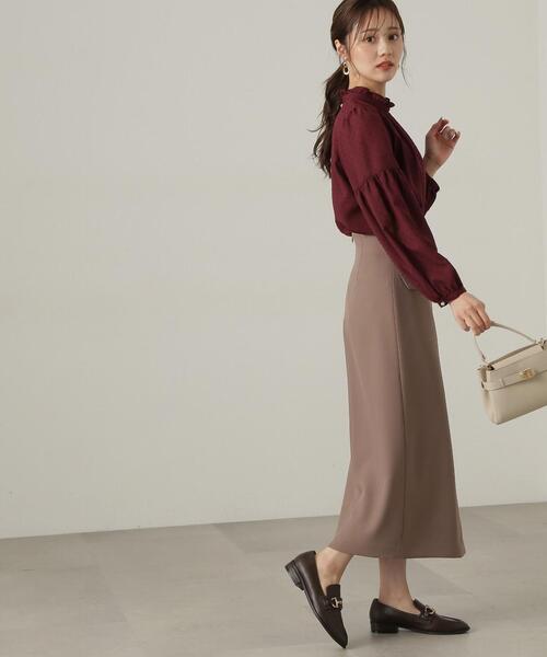 PROPORTION BODY DRESSING（プロポーションボディドレッシング）の「ラップ風タイトスカート / 1214220906（スカート・レディース・ブラウン系その他/ベージュ/ブラウン・SMALL/MEDIUM）」の10枚目の写真