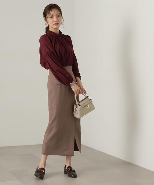 PROPORTION BODY DRESSING（プロポーションボディドレッシング）の「ラップ風タイトスカート / 1214220906（スカート・レディース・ブラウン系その他/ベージュ/ブラウン・SMALL/MEDIUM）」の9枚目の写真