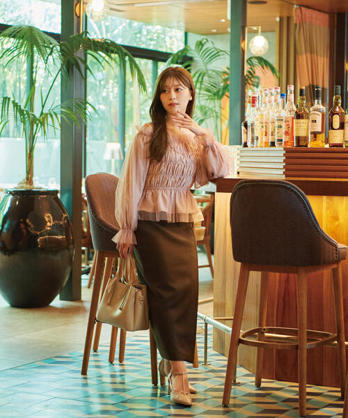 PROPORTION BODY DRESSING（プロポーションボディドレッシング）の「ラップ風タイトスカート / 1214220906（スカート・レディース・ブラウン系その他/ベージュ/ブラウン・SMALL/MEDIUM）」の18枚目の写真