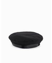 EMPORIO ARMANI | 【エンポリオ アルマーニ】ベレー ウールクロス レザーロゴリボン(ハンチング/ベレー帽)