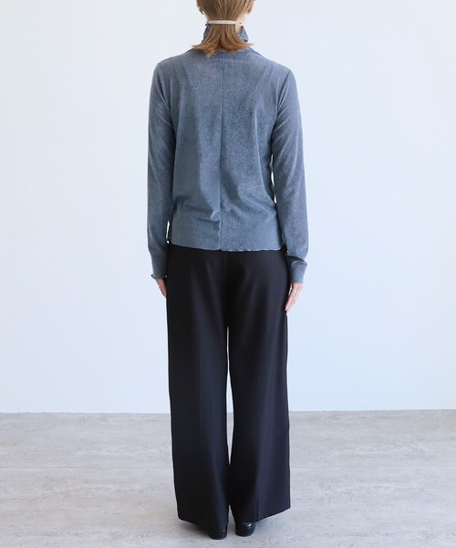reca(レカ)の「フロッキーメッシュトップス(Tシャツ/カットソー・レディース・ブラック/オフホワイト/グレー/ブルー・M)」の17枚目の写真