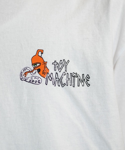 TOY　MACHINE（トイ　マシーン）の「【ムラサキスポーツ限定】TOY MACHINE/トイマシーン ロンT/長袖Tシャツ ビックシルエット バックプリント MTMFELT4（Tシャツ/カットソー・メンズ・ホワイト/ライトブルー/ブラック・M/L/XL）」の11枚目の写真
