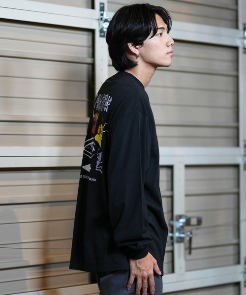 TOY　MACHINE（トイ　マシーン）の「【ムラサキスポーツ限定】TOY MACHINE/トイマシーン ロンT/長袖Tシャツ ビックシルエット バックプリント MTMFELT4（Tシャツ/カットソー・メンズ・ホワイト/ライトブルー/ブラック・M/L/XL）」の17枚目の写真