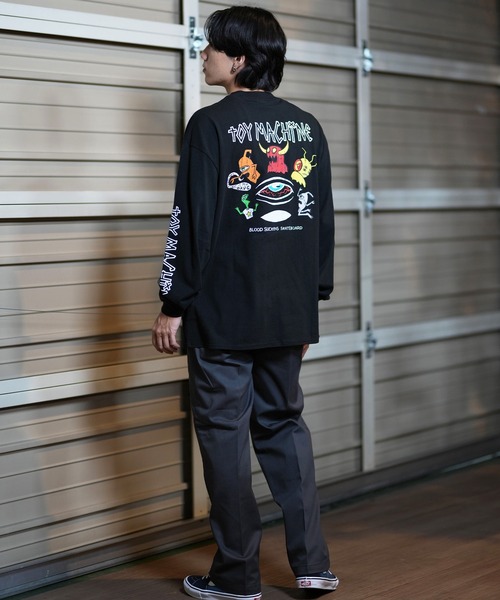 TOY MACHINE ロングTシャツ TOY MACHINE トイマシーン ロンT VINTAGE SKATE CARD BUNNY HOP