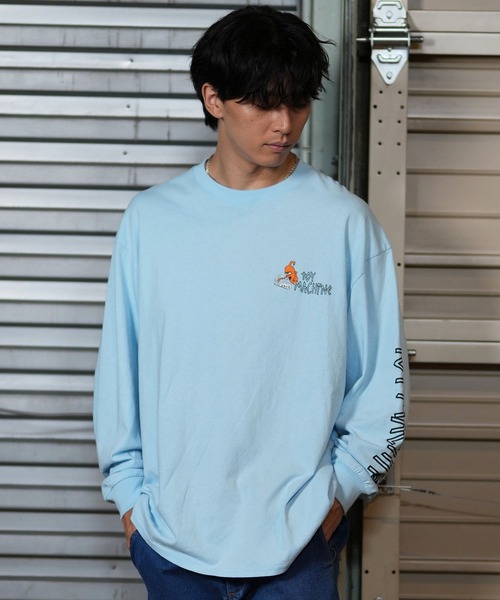 TOY　MACHINE（トイ　マシーン）の「【ムラサキスポーツ限定】TOY MACHINE/トイマシーン ロンT/長袖Tシャツ ビックシルエット バックプリント MTMFELT4（Tシャツ/カットソー・メンズ・ホワイト/ライトブルー/ブラック・M/L/XL）」の21枚目の写真