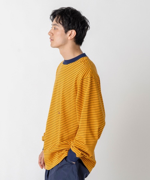 L.L.Bean（エルエルビーン）の「【JAPAN EDITION】ユニオン・ロングスリーブ・ストライプ・ティ（Tシャツ/カットソー・メンズ・ホワイト系その他/ブラック系その他/ブルー系その他/イエロー系その他・MEDIUM/LARGE）」の17枚目の写真