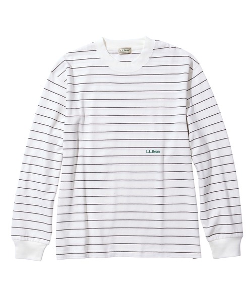L.L.Bean（エルエルビーン）の「【JAPAN EDITION】ユニオン・ロングスリーブ・ストライプ・ティ（Tシャツ/カットソー・メンズ・ホワイト系その他/ブラック系その他/ブルー系その他/イエロー系その他・MEDIUM/LARGE）」の5枚目の写真