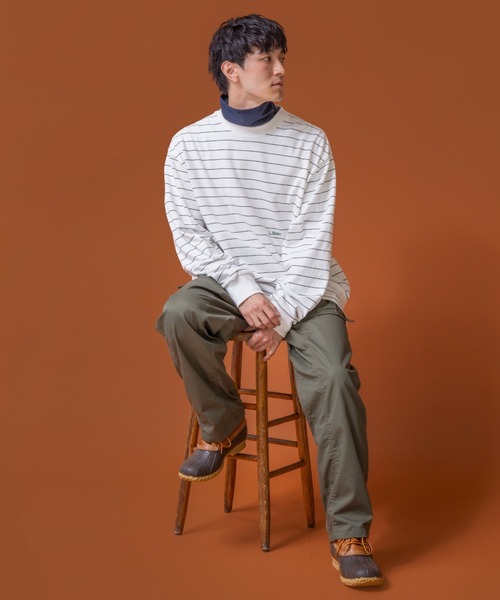 L.L.Bean（エルエルビーン）の「【JAPAN EDITION】ユニオン・ロングスリーブ・ストライプ・ティ（Tシャツ/カットソー・メンズ・ホワイト系その他/ブラック系その他/ブルー系その他/イエロー系その他・MEDIUM/LARGE）」の21枚目の写真