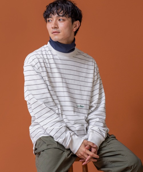 L.L.Bean（エルエルビーン）の「【JAPAN EDITION】ユニオン・ロングスリーブ・ストライプ・ティ（Tシャツ/カットソー・メンズ・ホワイト系その他/ブラック系その他/ブルー系その他/イエロー系その他・MEDIUM/LARGE）」の9枚目の写真