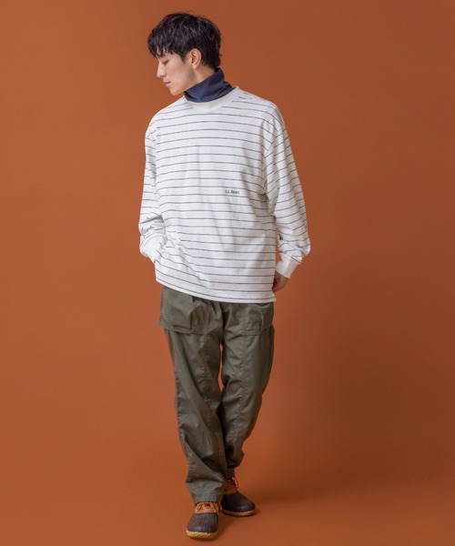 L.L.Bean（エルエルビーン）の「【JAPAN EDITION】ユニオン・ロングスリーブ・ストライプ・ティ（Tシャツ/カットソー・メンズ・ホワイト系その他/ブラック系その他/ブルー系その他/イエロー系その他・MEDIUM/LARGE）」の22枚目の写真