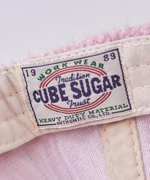CUBE SUGAR(キューブシュガー)の「シャギーキャップ(キャップ・レディース・ブラック/サックスブルー/ホワイト/ピンク・M)」の18枚目の写真