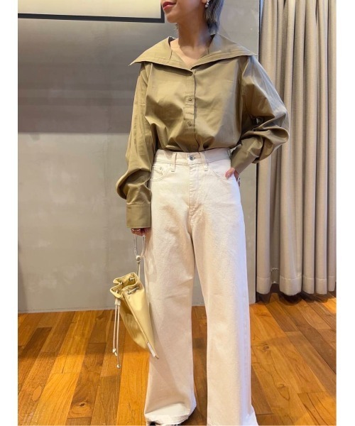 Miss　Harlowイタリア製ブラウス セール】square collar blouse（シャツ/ブラウス）｜LAATO（ラート）の