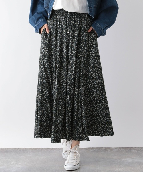 GLOBAL WORK（グローバルワーク）の「エアリーリラックスシャイニースカート/115699（スカート・レディース・グレー/ブラック×ホワイト/レオパード/ブラウン/ブラック/チェック/ベージュ/グリーン系その他3・SHORT/REGULAR）」の9枚目の写真