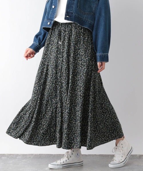 GLOBAL WORK（グローバルワーク）の「エアリーリラックスシャイニースカート/115699（スカート・レディース・グレー/ブラック×ホワイト/レオパード/ブラウン/ブラック/チェック/ベージュ/グリーン系その他3・SHORT/REGULAR）」の10枚目の写真