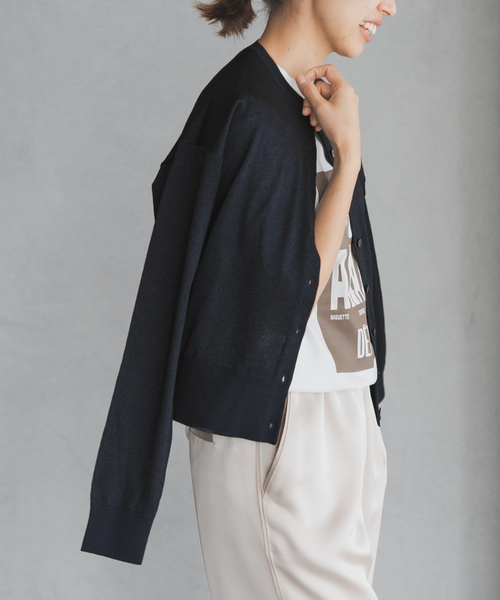 LEVITA ロングスリーブクルーカーディガン（カーディガン/ボレロ