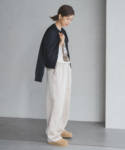 LEVITA ロングスリーブクルーカーディガン（カーディガン/ボレロ