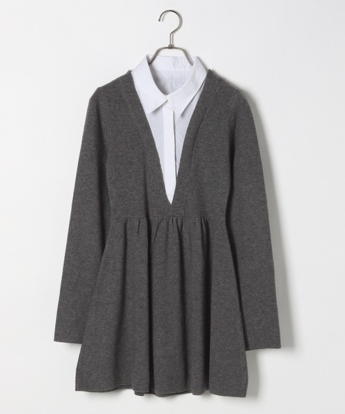 セール】ドッキングペプラムワンピース 148813（ワンピース）｜Heather