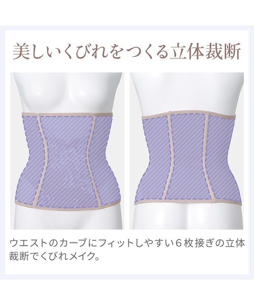 BRADELIS NEWYORK（ブラデリスニューヨーク）の「すらっと細みえウエストニッパー24 ブラデリス 補正下着 補整 コルセット 腹巻き（その他アンダーウェア/インナー・レディース・ブラック/グレイッシュベージュ/ピンク・M/L/LL/S/5L/4L/3L）」の18枚目の写真