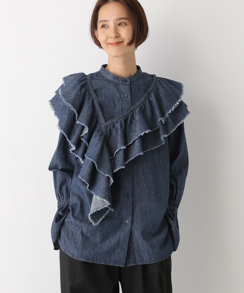 LEPSIM（レプシィム）の「2Pデニムブラウス 139256（シャツ