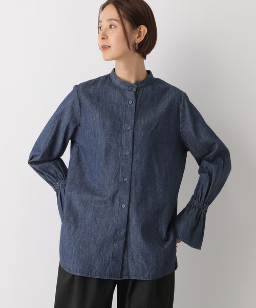 LEPSIM（レプシィム）の「2Pデニムブラウス　139256（シャツ/ブラウス・レディース・ネイビー/ブルー・FREE）」の15枚目の写真