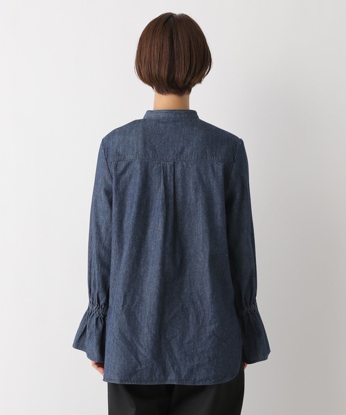 LEPSIM（レプシィム）の「2Pデニムブラウス　139256（シャツ/ブラウス・レディース・ネイビー/ブルー・FREE）」の21枚目の写真