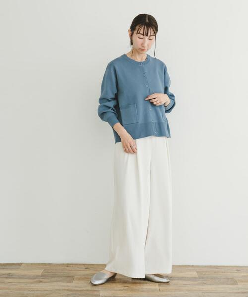 ITEMS URBANRESEARCH（アイテムズ アーバンリサーチ）の「タックワイドイージーパンツ（その他パンツ・レディース・ブラウン/オフホワイト/ブラック・FREE）」の7枚目の写真