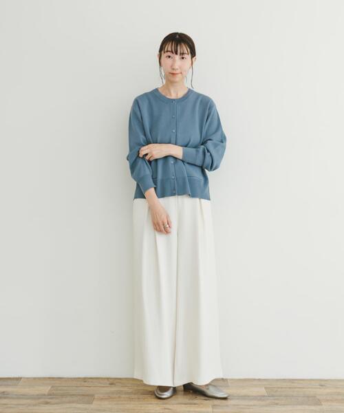 ITEMS URBANRESEARCH（アイテムズ アーバンリサーチ）の「タックワイドイージーパンツ（その他パンツ・レディース・ブラウン/オフホワイト/ブラック・FREE）」の9枚目の写真