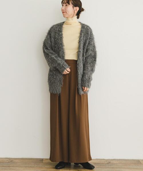 ITEMS URBANRESEARCH（アイテムズ アーバンリサーチ）の「タックワイドイージーパンツ（その他パンツ・レディース・ブラウン/オフホワイト/ブラック・FREE）」の14枚目の写真